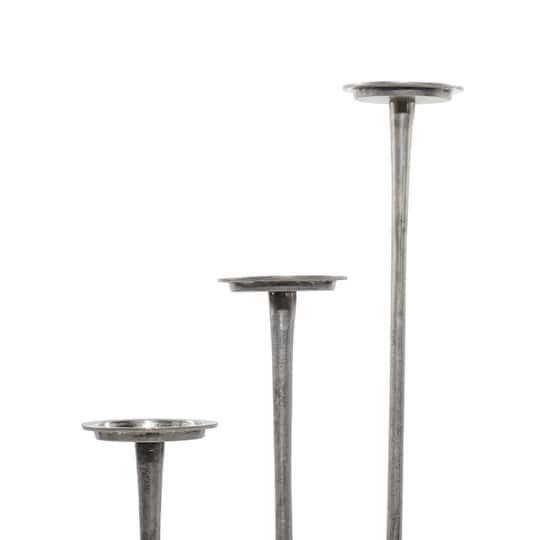 Aluminum Modern Candle Holder Set